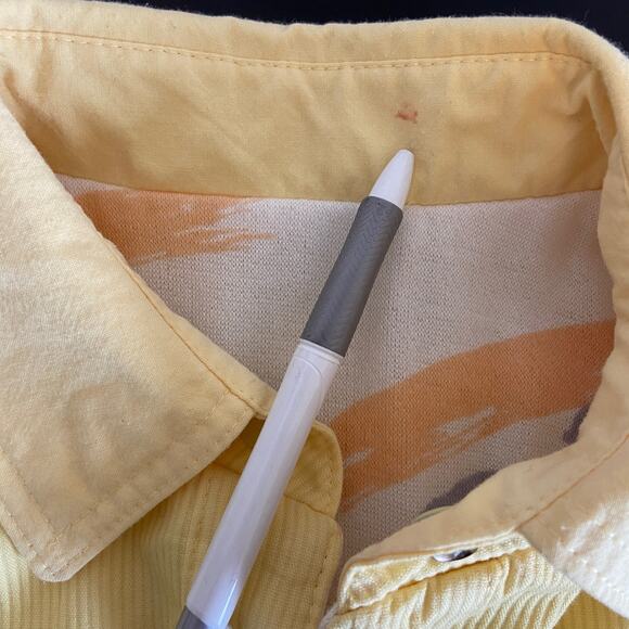 Vintage Reversible Yellow 90's Patterned Jacket - Women's Size S - Picture 5 of 7